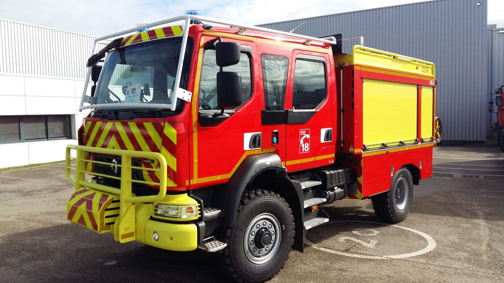 Camion Citerne Rural Moyen Secours Routier CCRM SR Desautel Fire 